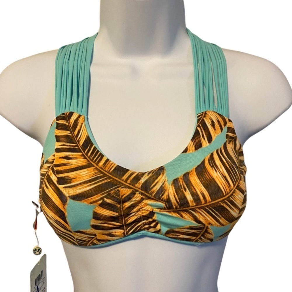 Maaji Bikini Top NWT Reversible Strappy Top Size Small See Note